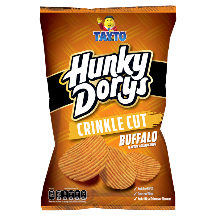 Hunky Dory Buffalo Large Bags | Box of 12 Large Sharing Bags (135g)