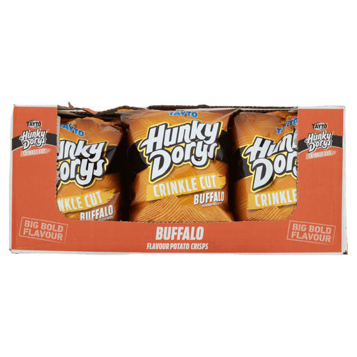 Hunky Dory Buffalo Large Bags | Box of 12 Large Sharing Bags (130g) - NetCrisps