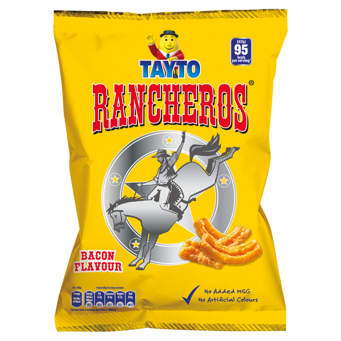 Box of Tayto Rancheros Bacon Flavour | Box of 50 Packets (31g)