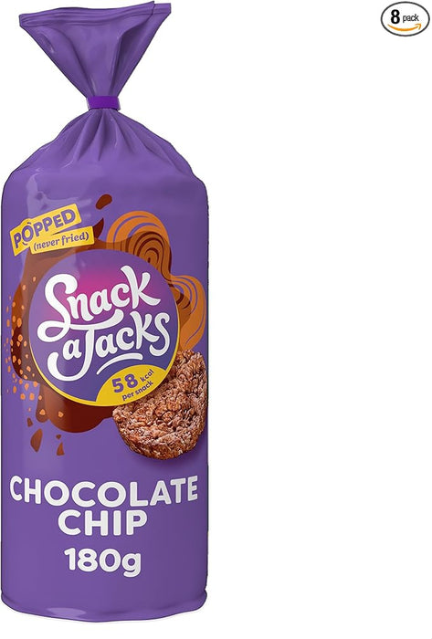 Snack a Jacks Choc Chip Jumbo | 8 x 180g