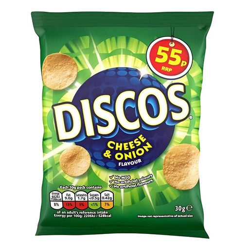 Discos Cheese & Onion (30 X 30g) - NetCrisps