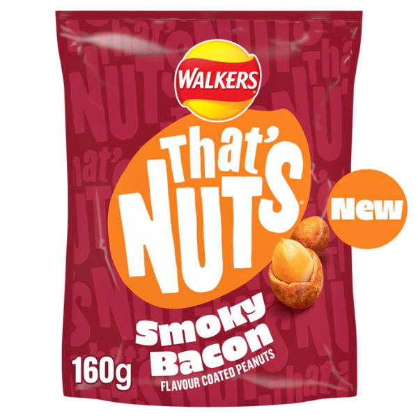 Walkers That's Nuts Smoky Bacon | 160g