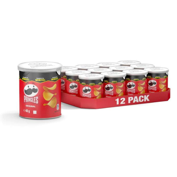 Pringles Original | Tray of 12 Tubs (40g)