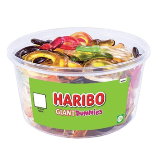 Haribo Giant Dummies | Tub of 60 Pieces - NetCrisps