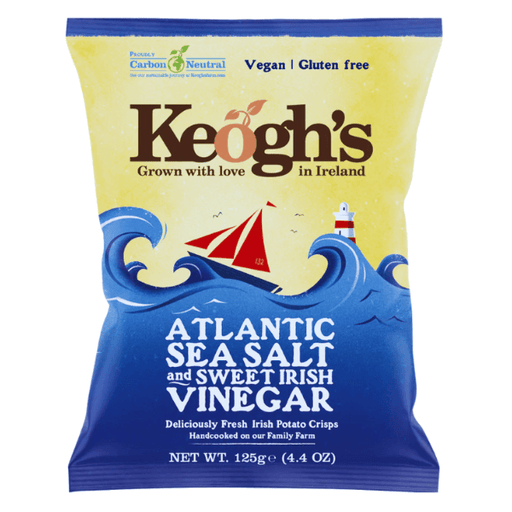 Keoghs Atlantic Sea Salt & Sweet Irish Vinegar | Box of 24 Packets (45g) - NetCrisps