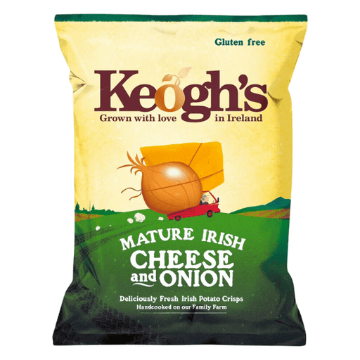 Keoghs Cheese and Onion | Box of 24 Packets (45g) - NetCrisps
