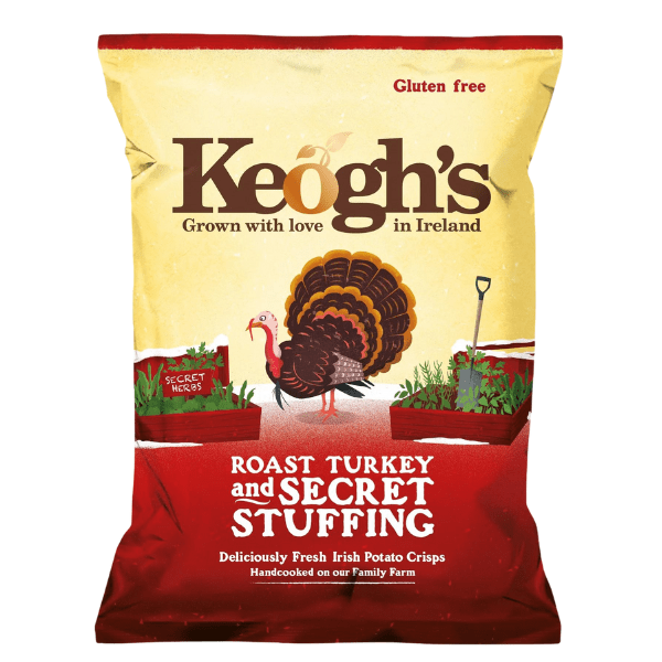 Keoghs Turkey & Stuffing | Box of 24 Packets (50g) - NetCrisps