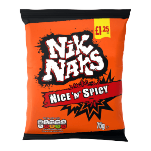 Nik Naks Nice and Spicy | Box of 20 Packets (75g) - NetCrisps
