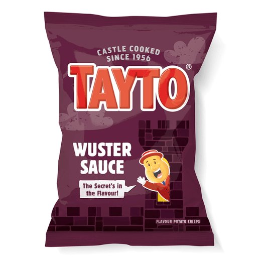 Tayto Wuster Sauce Flavour Potato Crisps | Box of 32 x 32.5gREDUCED 01/11/2026 - NetCrisps