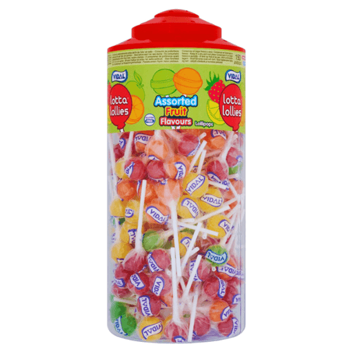 Vidal Assorted Lollipops | 150 Lollipops - NetCrisps