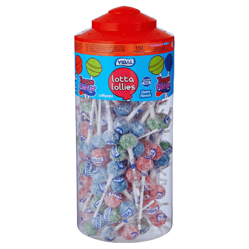 Vidal Cherry Flavoured Tongue Painter Lollies | 150 Count - NetCrisps