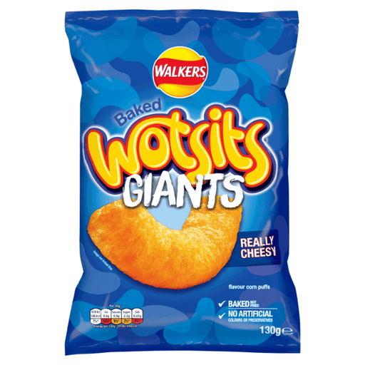 Walkers Baked Wotsits Giants Really Cheesy Sharing Bag | 130g - NetCrisps