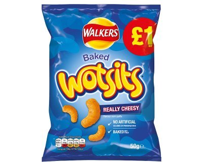 Walkers Wotsits Really Cheesy Snacks | Half Box of 15 Packets (36g) - NetCrisps