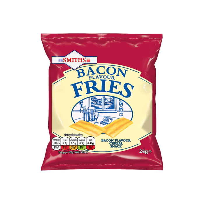 Smiths Bacon Fries | Card of 24 Packets (24g)