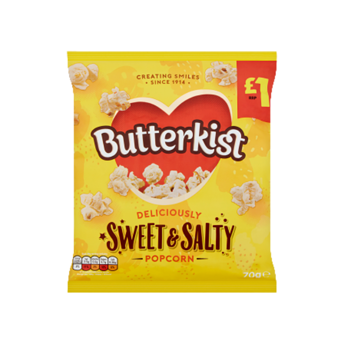 Butterkist Sweet & Salted Popcorn | 15 x 70g