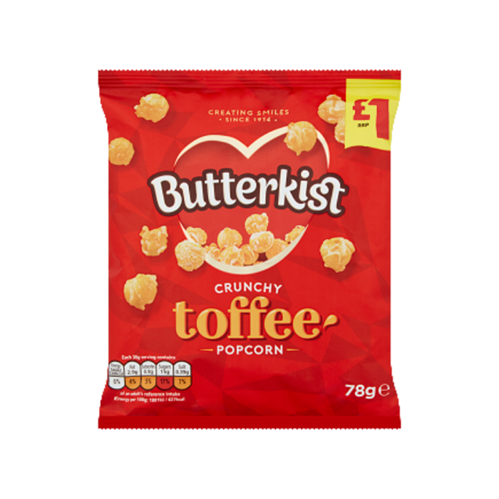 Butterkist Crunchy Toffee Popcorn | 15 x 78g