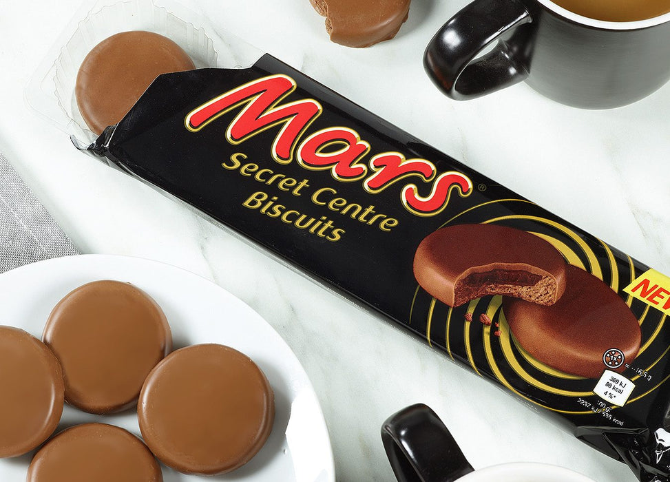 Mars Secret Center Cookies – Box of 12 Packs (132g Each)