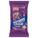 Purple packaging of Golden Wonder Transform-A-Snack Saucy BBQ with cartoon character on a white background