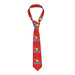 Men's Red Necktie with "TAYTO" Design - NetCrisps