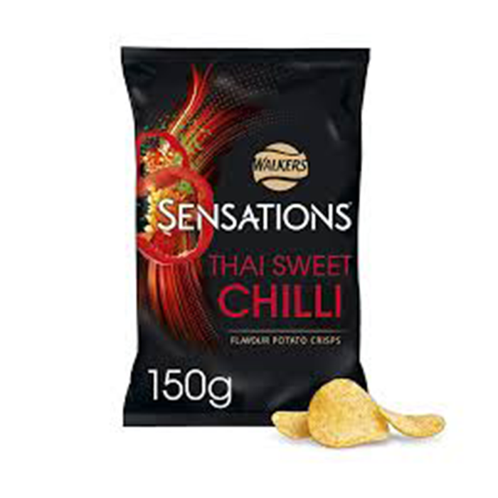 Sensations Thai Sweet Chilli | Box of 12 Large Sharing Bags (150g)