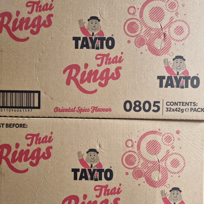 Tayto Thai Rings | Box of 32 Packets (42g)