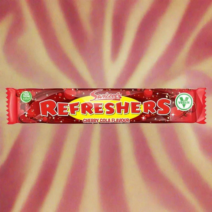 Swizzels Refreshers Cherry Cola Chew Bars – Bulk Box 60 x 18g