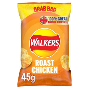 Walkers Roast Chicken Crisps 45g - Case of 32 Bags | Netcrisps - NetCrisps