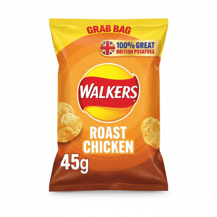 Walkers Roast Chicken Crisps 45g - Case of 32 Bags | Netcrisps - NetCrisps