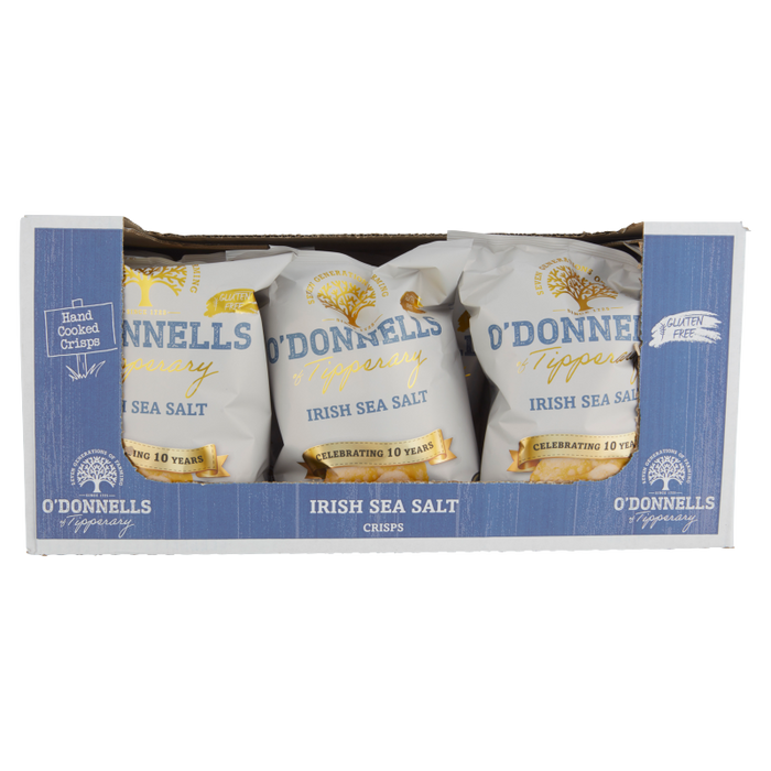 O'Donnells Irish Sea Salt | Box of 12 Large Packets (125g)