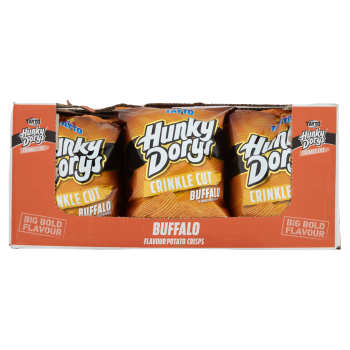 Hunky Dory Buffalo Large Bags | Box of 12 Large Sharing Bags (135g)