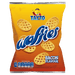 Packaging of Tayto Waffies Bacon Flavour on a white background