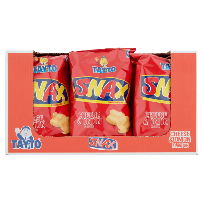 Tayto Snax Sharing Bag | Box of 12 Large Bags (90g)