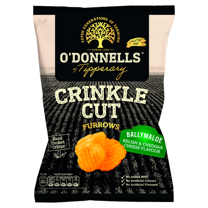 O'Donnells Crinkle Cut Ballymaloe Box of 12 Share Bags