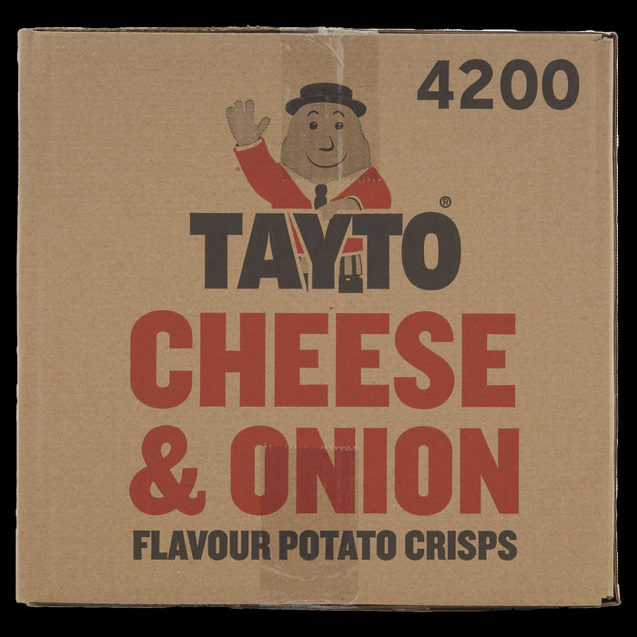 Tayto Cheese and Onion | Box of 50 Packets (35g) Irelands #1 Selling Crisps