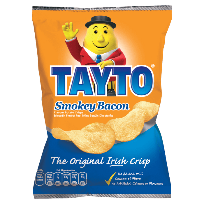 Tayto Smokey Bacon Crisps 50 x 35g