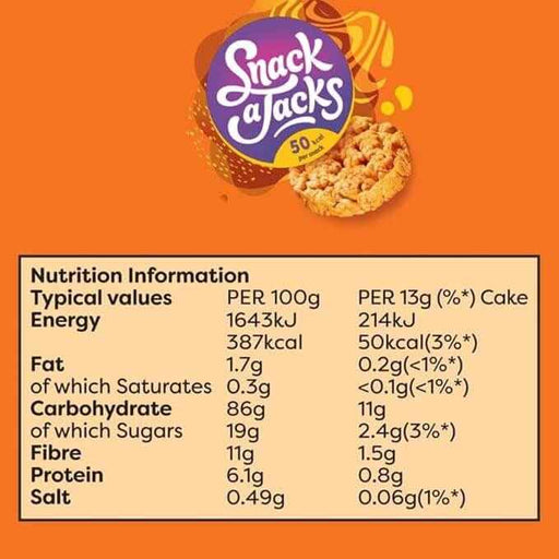 Snack a Jacks Caramel Jumbo | 8 x 159g  | Netcrisps