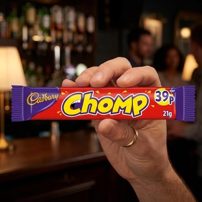 Cadbury Chomp Chocolate Bars 21g | Box of 60
