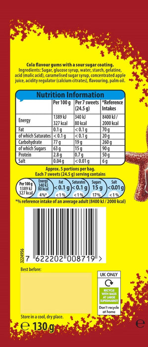 Sour Patch Kids Cola Sweets | 130g | Netcrisps