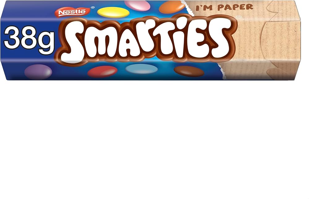 Smarties Chocolate Tubes – Display Box of 24 x 38g