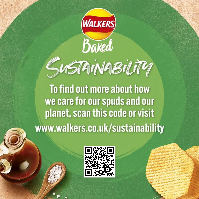 Walkers Baked Salt & Vinegar Crisps | 32 x 37.5g