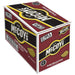 A box of 36 McCoys Ridge Cut Flame Grilled Steak crisps (45g each) in branded maroon, white, and yellow packaging featuring ridged crisp imagery and the claim UK’s Number 1 Ridge Cut Crisps.
