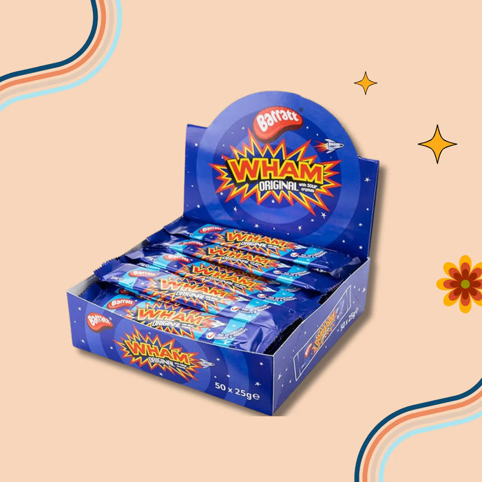 Barratt Wham Large Bars – Bulk Box 50 x 25g