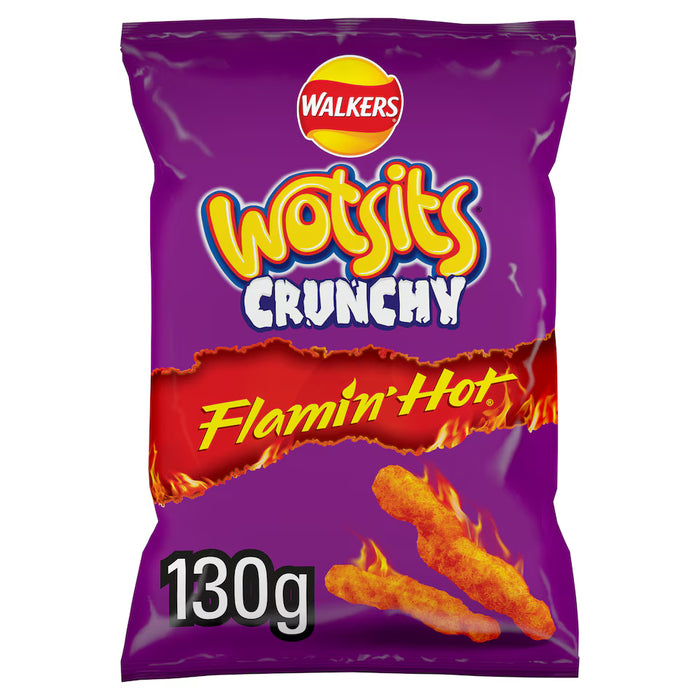 Wotsits Crunchy EXTRA Flamin' Hot (130g)