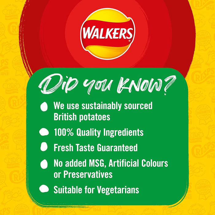 Walkers Pickled Onion Crisps | Box of 32 x 45g | Netcrisps