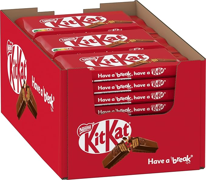 KitKat Classic 4 Finger Chocolate Bars 41.5g | Box of 24