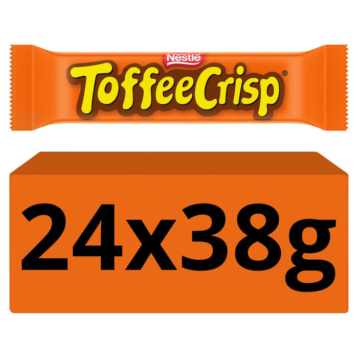 Toffee Crisp Milk Chocolate Bar 24 Pack (24x38g)