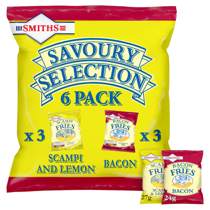 Smiths Savoury Selection Multipack Snacks Crisps 6 Pack|Netcrisps