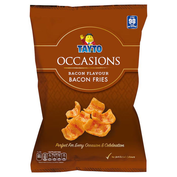 Tayto Occasions Bacon Fries | Box of 12 Large Bags (80g)