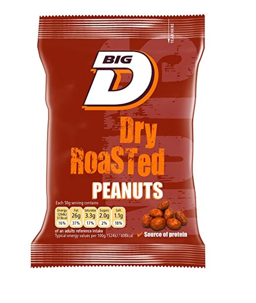 Big D Dry Roasted Peanuts Large Bag 200g