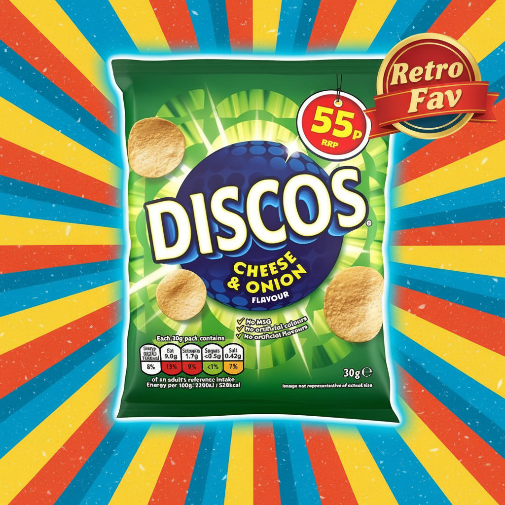 Discos Cheese & Onion (30 X 30g) - NetCrisps